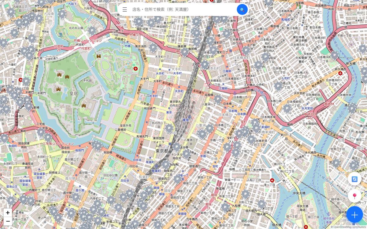 Parking Map — 地図の画面